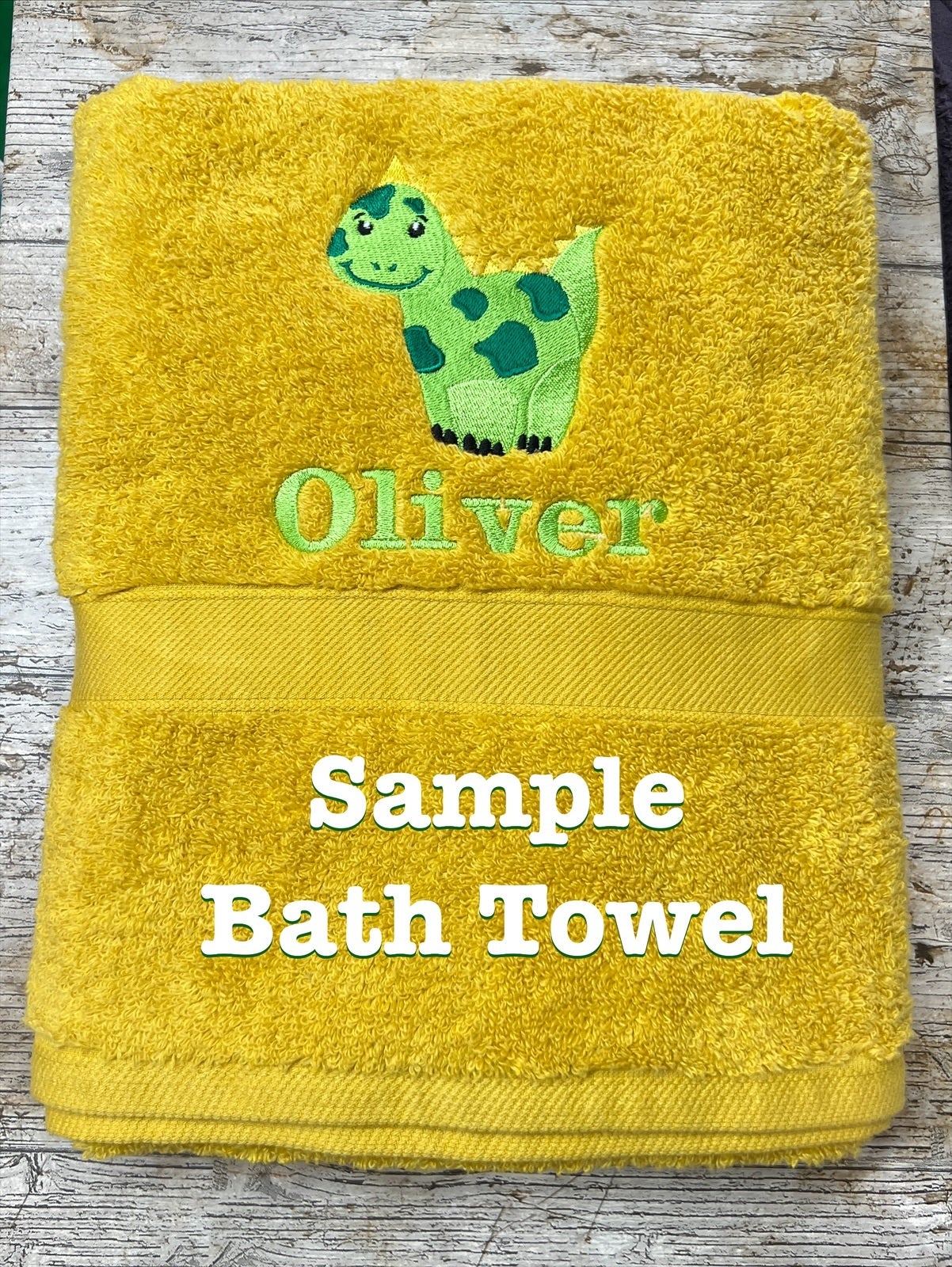 Custom Embroidered Funky Polar Bear Personalised Towels 100 Cotton Eco Friendly Coralies Crafts Gifts